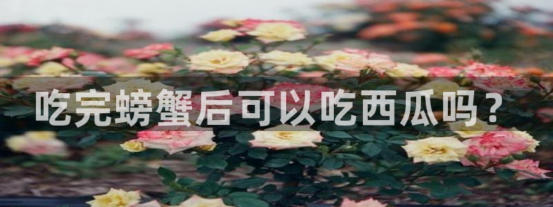51国产吃瓜在线今日吃瓜：吃完螃蟹后可以吃西瓜吗？